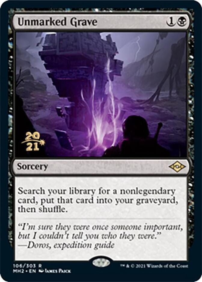 Unmarked Grave [Modern Horizons 2 Prerelease Promos] MTG Single Magic: The Gathering  | Multizone: Comics And Games