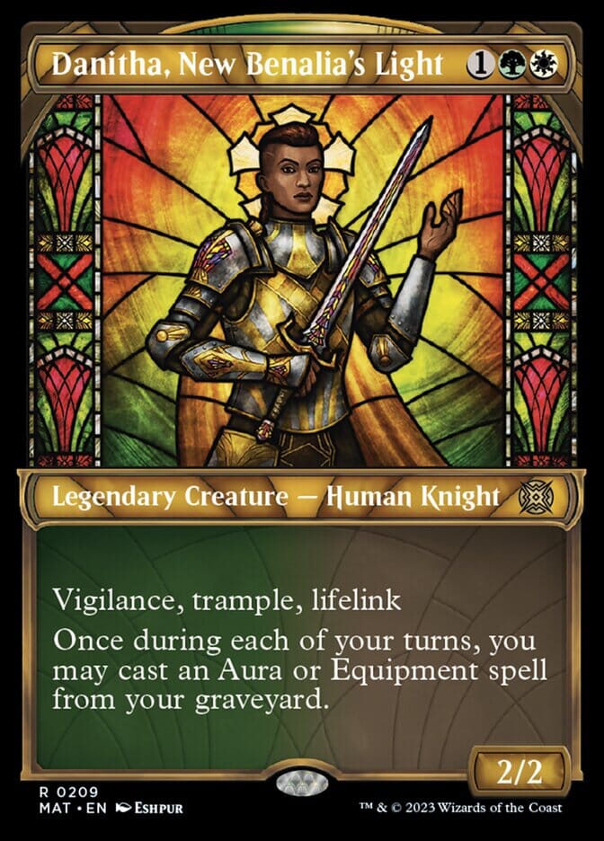 Danitha, New Benalia's Light (Showcase Halo Foil) [March of the Machine: The Aftermath] MTG Single Magic: The Gathering  | Multizone: Comics And Games