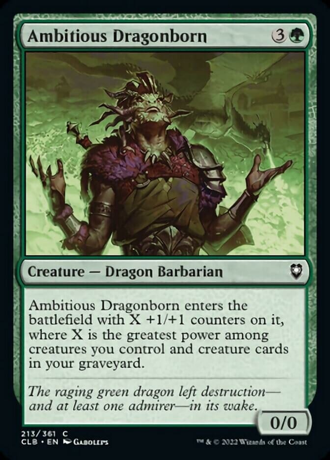 Ambitious Dragonborn [Commander Legends: Battle for Baldur's Gate] MTG Single Magic: The Gathering  | Multizone: Comics And Games