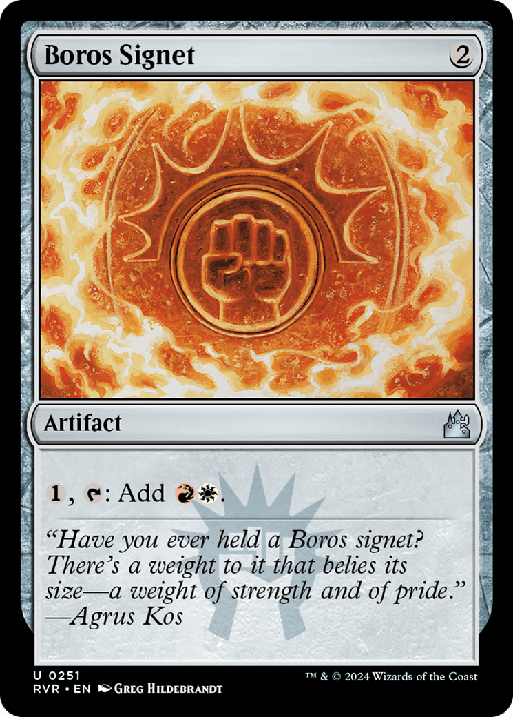 Boros Signet [Ravnica Remastered] MTG Single Magic: The Gathering  | Multizone: Comics And Games