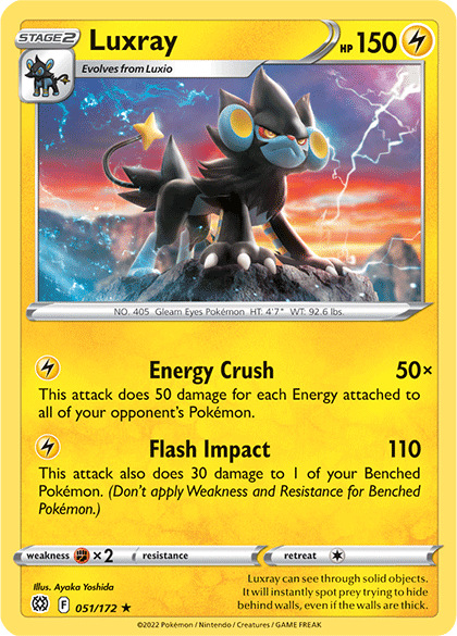 Luxray (051/172) [Sword & Shield: Brilliant Stars] Pokemon Single Pokémon  | Multizone: Comics And Games