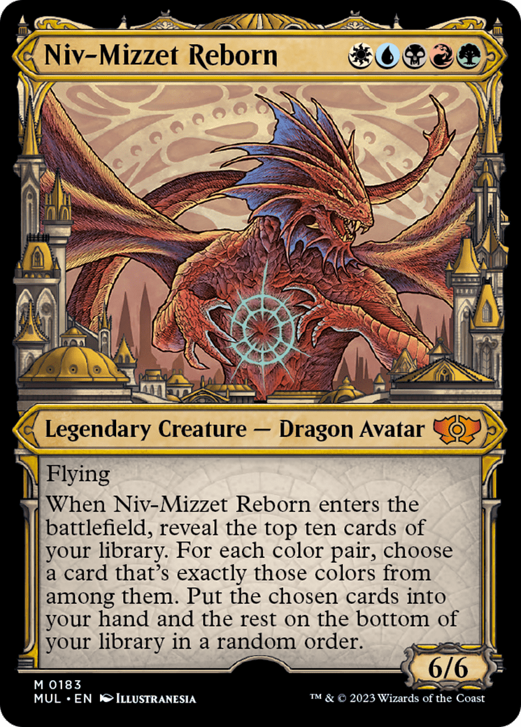 Niv-Mizzet Reborn (Halo Foil) [Multiverse Legends] MTG Single Magic: The Gathering  | Multizone: Comics And Games