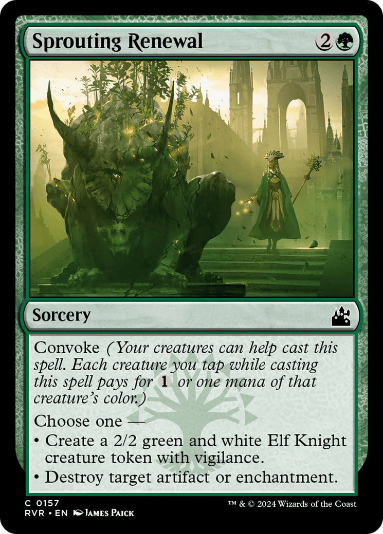 Sprouting Renewal [Ravnica Remastered] MTG Single Magic: The Gathering  | Multizone: Comics And Games