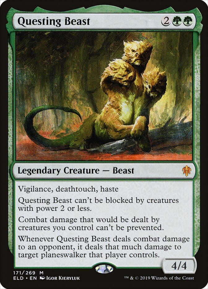Questing Beast [Throne of Eldraine] MTG Single Magic: The Gathering  | Multizone: Comics And Games