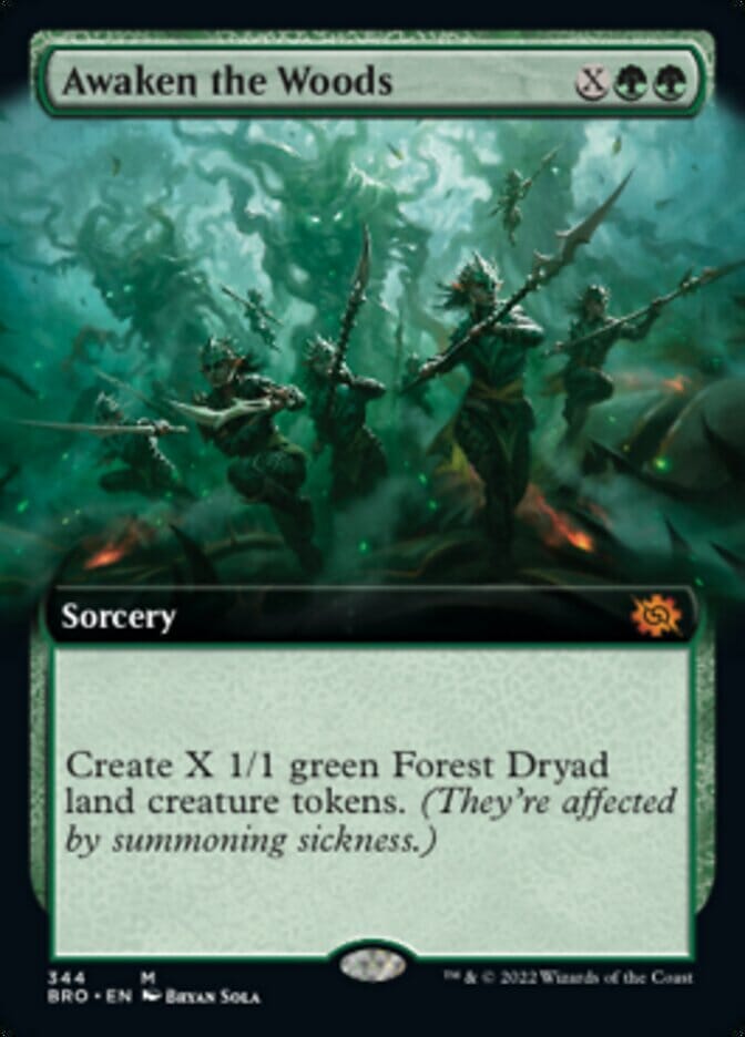 Awaken the Woods (Extended Art) [The Brothers' War] MTG Single Magic: The Gathering  | Multizone: Comics And Games