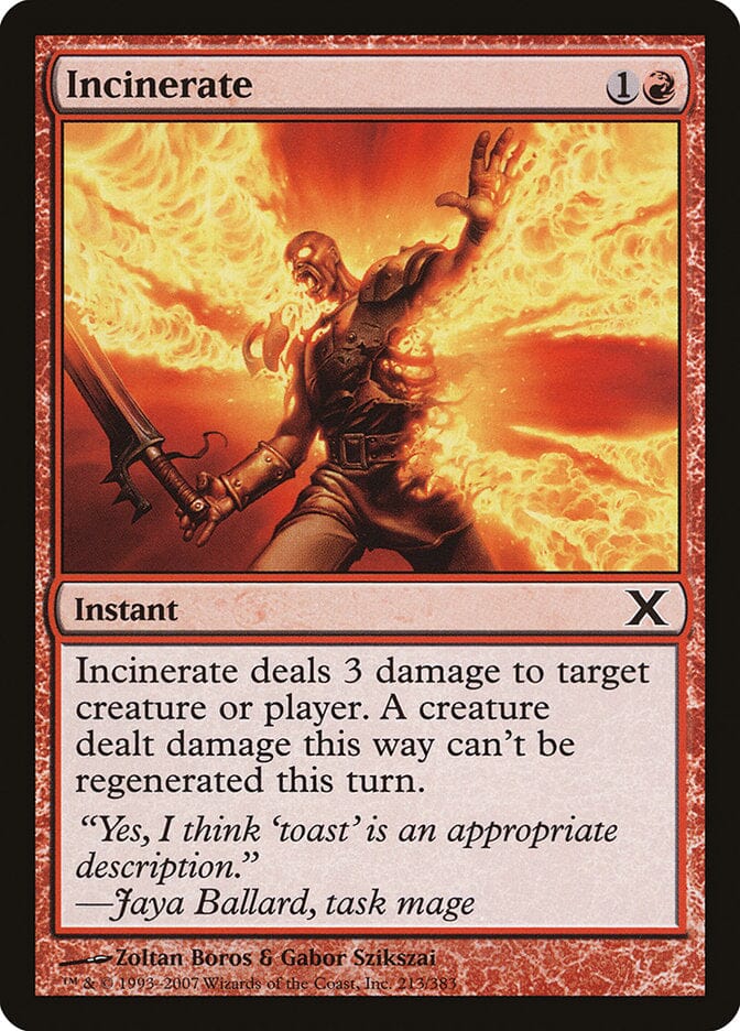Incinerate [Tenth Edition] MTG Single Magic: The Gathering  | Multizone: Comics And Games