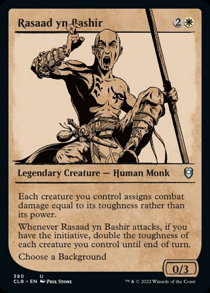 Rasaad yn Bashir (Showcase) [Commander Legends: Battle for Baldur's Gate] MTG Single Magic: The Gathering  | Multizone: Comics And Games