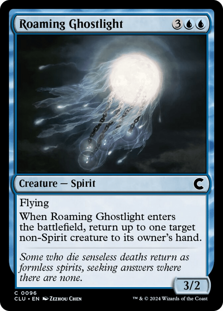 Roaming Ghostlight [Ravnica: Clue Edition] MTG Single Magic: The Gathering  | Multizone: Comics And Games
