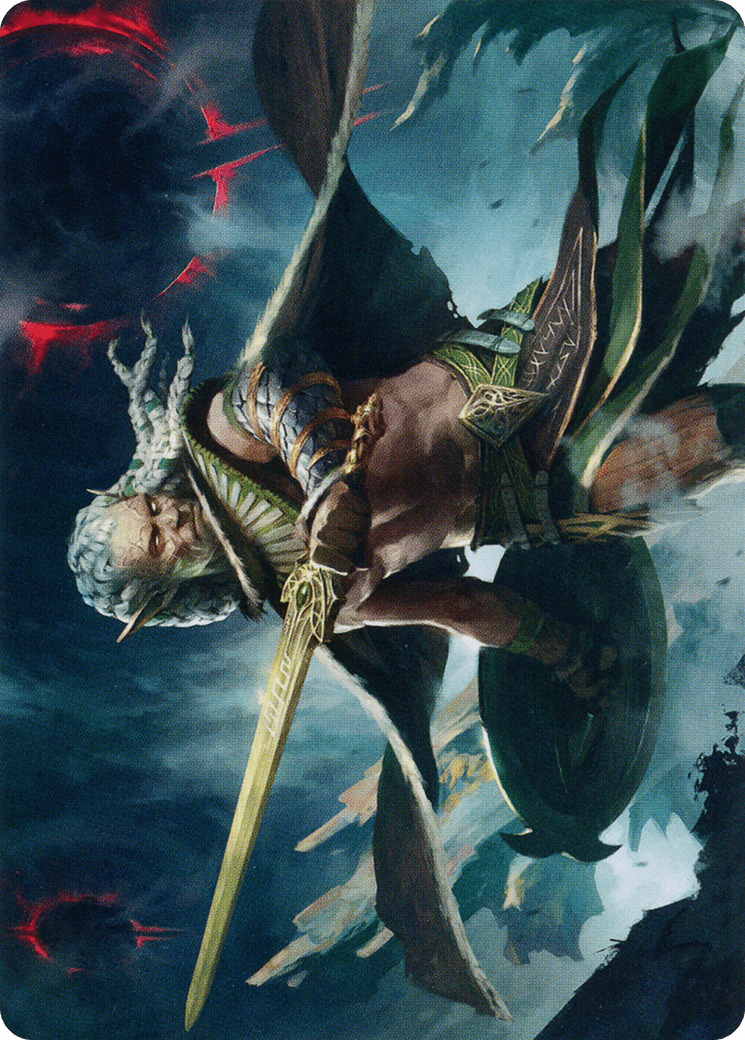 Serpent-Blade Assailant Art Card (40) [March of the Machine Art Series] MTG Single Magic: The Gathering  | Multizone: Comics And Games