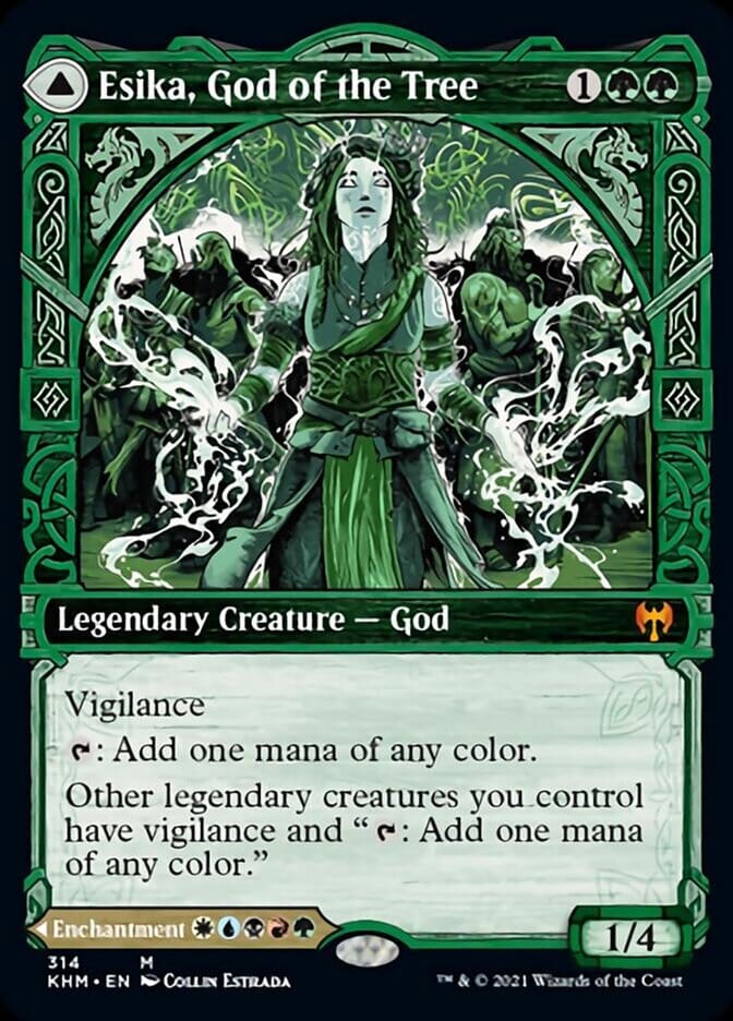 Esika, God of the Tree // The Prismatic Bridge (Showcase) [Kaldheim] MTG Single Magic: The Gathering  | Multizone: Comics And Games