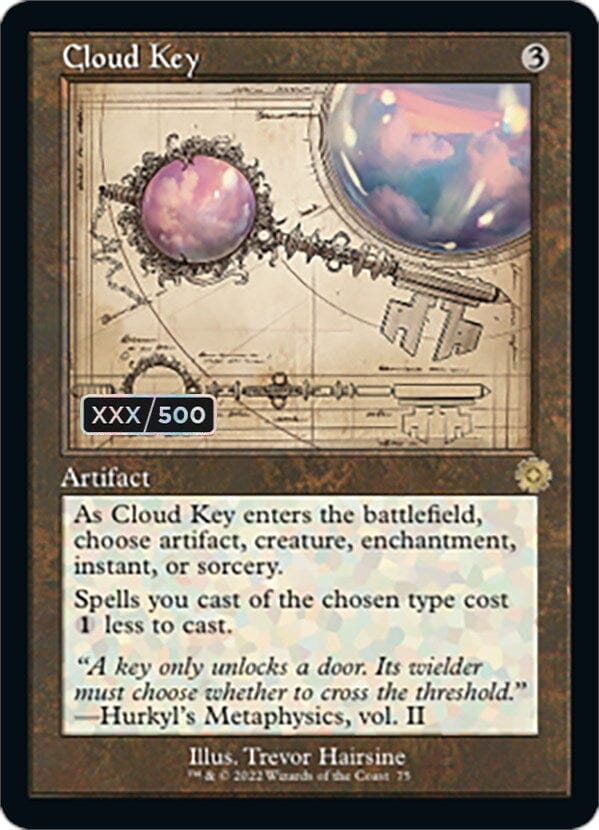 Cloud Key (Retro Schematic) (Serial Numbered) [The Brothers' War Retro Artifacts] MTG Single Magic: The Gathering  | Multizone: Comics And Games