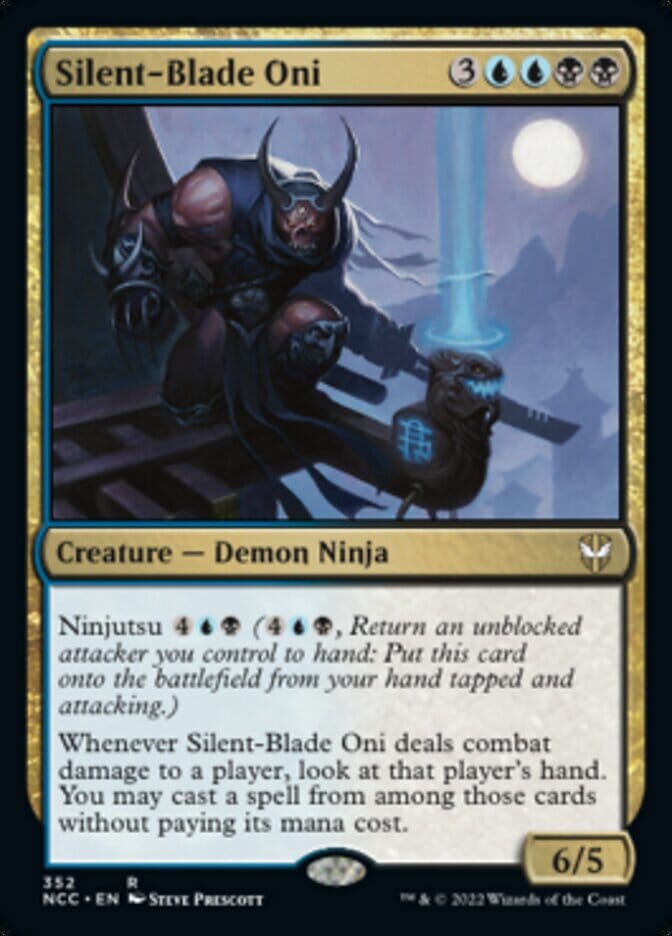 Silent-Blade Oni [Streets of New Capenna Commander] MTG Single Magic: The Gathering  | Multizone: Comics And Games