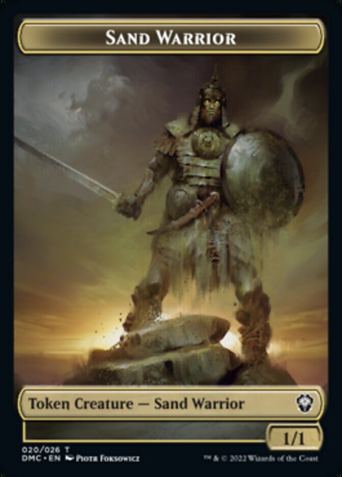 Soldier // Sand Warrior Double-sided Token [Dominaria United Tokens] MTG Single Magic: The Gathering  | Multizone: Comics And Games