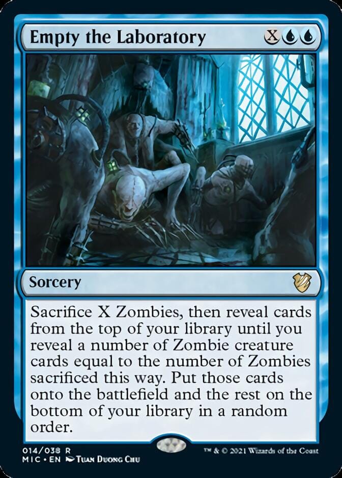 Empty the Laboratory [Innistrad: Midnight Hunt Commander] MTG Single Magic: The Gathering  | Multizone: Comics And Games