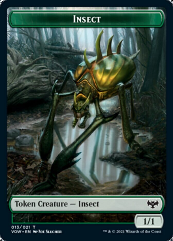 Insect // Wolf (014) Double-sided Token [Innistrad: Crimson Vow Tokens] MTG Single Magic: The Gathering  | Multizone: Comics And Games