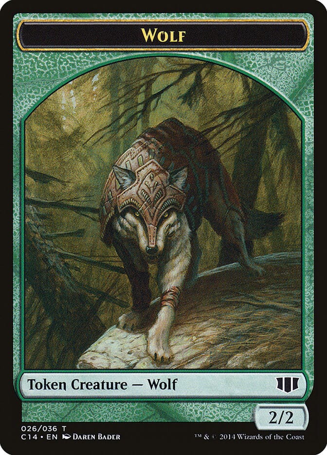 Treefolk // Wolf Double-sided Token [Commander 2014 Tokens] MTG Single Magic: The Gathering  | Multizone: Comics And Games