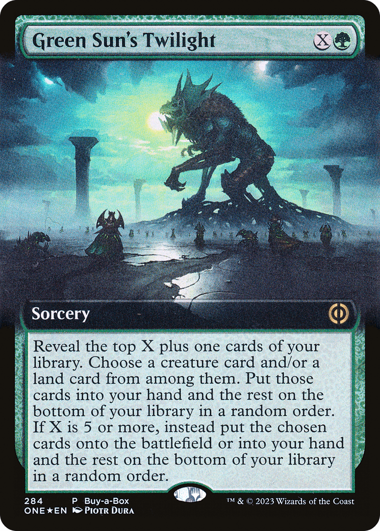 Green Sun's Twilight (Buy-A-Box) (Extended Art) [Phyrexia: All Will Be One] MTG Single Magic: The Gathering  | Multizone: Comics And Games