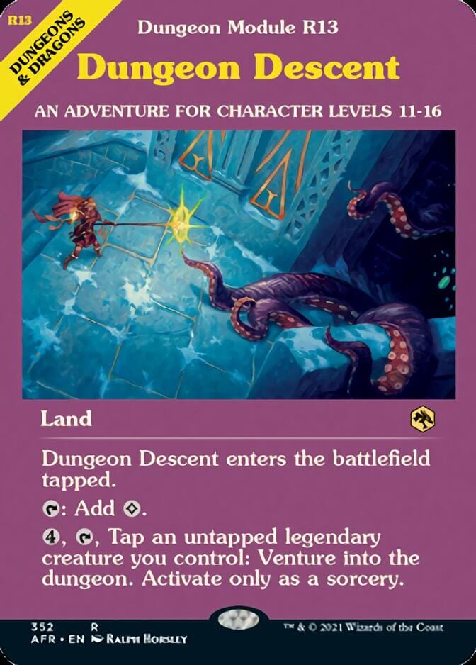 Dungeon Descent (Dungeon Module) [Dungeons & Dragons: Adventures in the Forgotten Realms] MTG Single Magic: The Gathering  | Multizone: Comics And Games