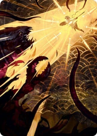 Defiant Strike Art Card [Strixhaven: School of Mages Art Series] MTG Single Magic: The Gathering  | Multizone: Comics And Games