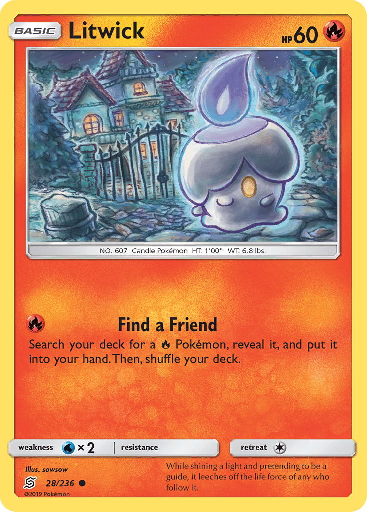 Litwick (28/236) [Sun & Moon: Unified Minds] Pokemon Single Pokémon  | Multizone: Comics And Games