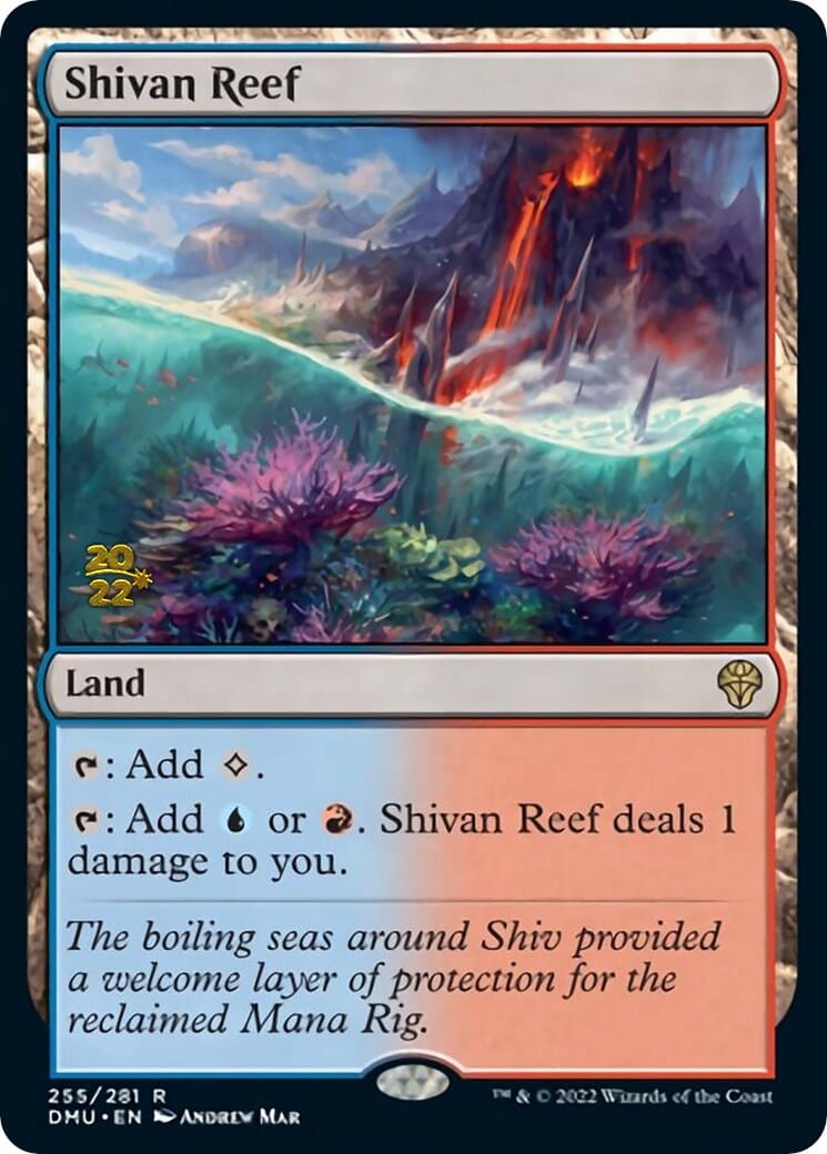 Shivan Reef [Dominaria United Prerelease Promos] MTG Single Magic: The Gathering  | Multizone: Comics And Games