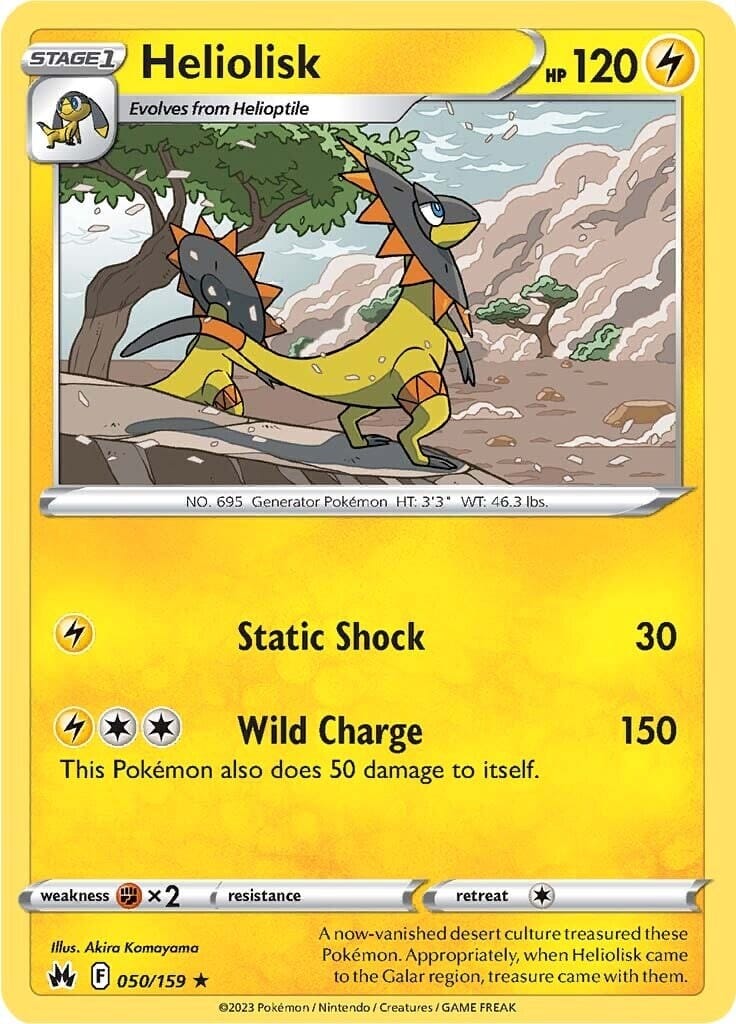 Heliolisk (050/159) [Sword & Shield: Crown Zenith] Pokemon Single Pokémon  | Multizone: Comics And Games