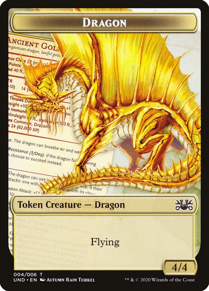 Beeble // Dragon Double-sided Token [Unsanctioned Tokens] MTG Single Magic: The Gathering  | Multizone: Comics And Games