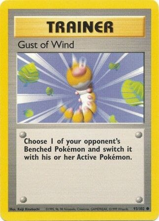 Gust of Wind (93/102) [Base Set Unlimited] Pokemon Single Pokémon  | Multizone: Comics And Games