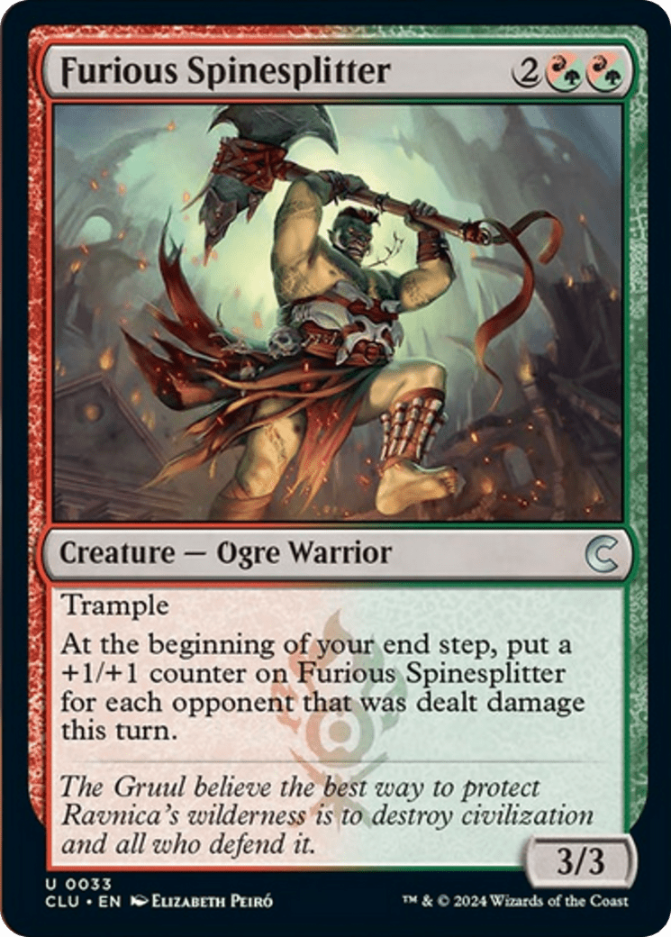 Furious Spinesplitter [Ravnica: Clue Edition] MTG Single Magic: The Gathering  | Multizone: Comics And Games