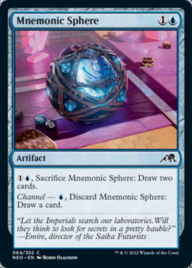 Mnemonic Sphere [Kamigawa: Neon Dynasty] MTG Single Magic: The Gathering  | Multizone: Comics And Games