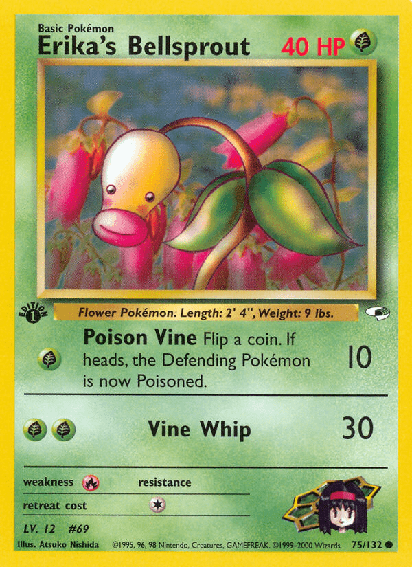 Erika's Bellsprout (75/132) [Gym Heroes 1st Edition] Pokemon Single Pokémon  | Multizone: Comics And Games
