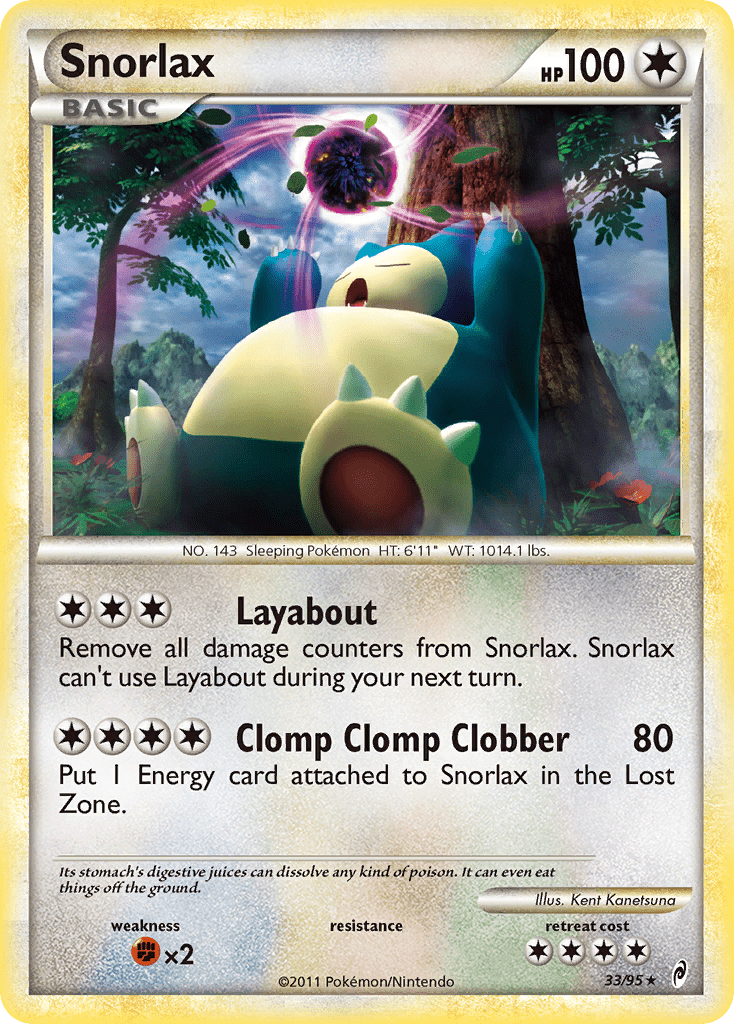 Snorlax (33/95) [HeartGold & SoulSilver: Call of Legends] Pokemon Single Pokémon  | Multizone: Comics And Games