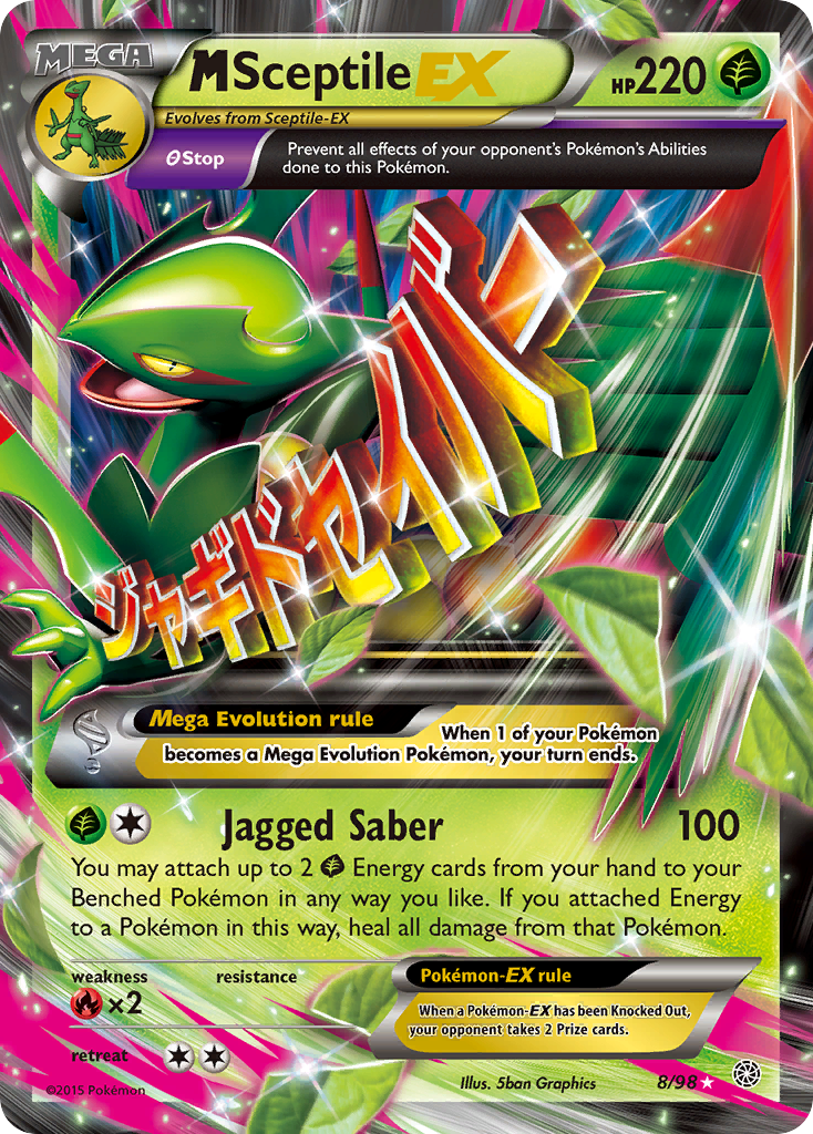 M Sceptile EX (8/98) [XY: Ancient Origins] Pokemon Single Pokémon  | Multizone: Comics And Games