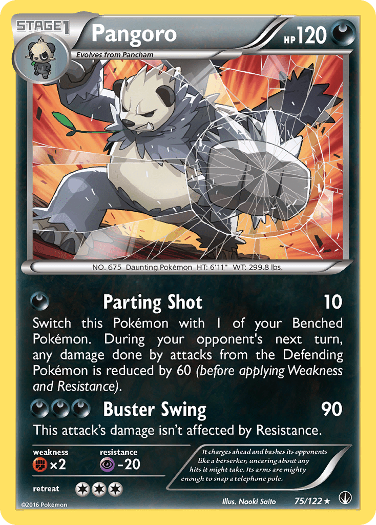 Pangoro (75/122) [XY: BREAKpoint] Pokemon Single Pokémon  | Multizone: Comics And Games
