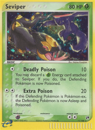 Seviper (11/100) [EX: Sandstorm] Pokemon Single Pokémon  | Multizone: Comics And Games