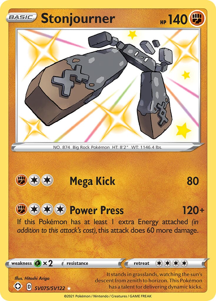 Stonjourner (SV075/SV122) [Sword & Shield: Shining Fates] Pokemon Single Pokémon  | Multizone: Comics And Games