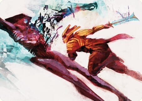 Hexgold Slash Art Card [Phyrexia: All Will Be One Art Series] MTG Single Magic: The Gathering  | Multizone: Comics And Games