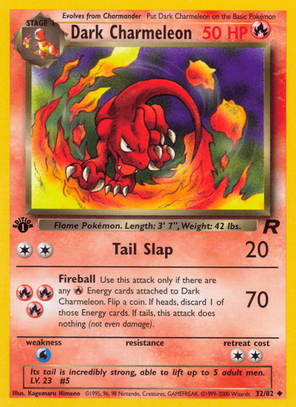 Dark Charmeleon (32/82) [Team Rocket 1st Edition] Pokemon Single Pokémon  | Multizone: Comics And Games