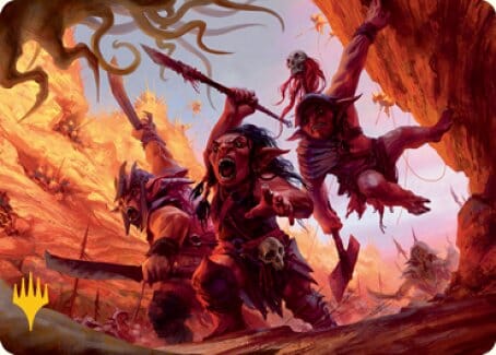 Goblin Art Card (Gold-Stamped Signature) [Dungeons & Dragons: Adventures in the Forgotten Realms Art Series] MTG Single Magic: The Gathering  | Multizone: Comics And Games