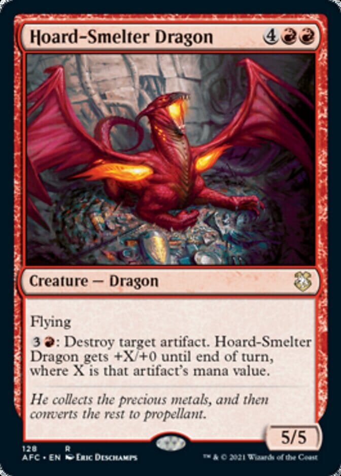 Hoard-Smelter Dragon [Dungeons & Dragons: Adventures in the Forgotten Realms Commander] MTG Single Magic: The Gathering  | Multizone: Comics And Games