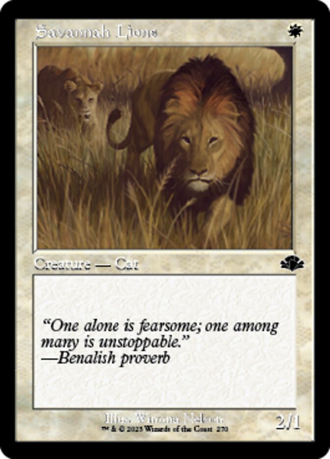 Savannah Lions (Retro) [Dominaria Remastered] | Multizone: Comics And Games