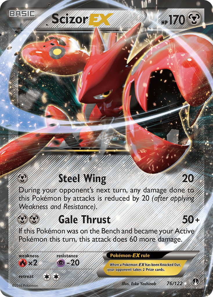 Scizor EX (76/122) [XY: BREAKpoint] Pokemon Single Pokémon  | Multizone: Comics And Games