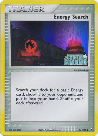 Energy Search (86/100) (Stamped) [EX: Crystal Guardians] Pokemon Single Pokémon  | Multizone: Comics And Games