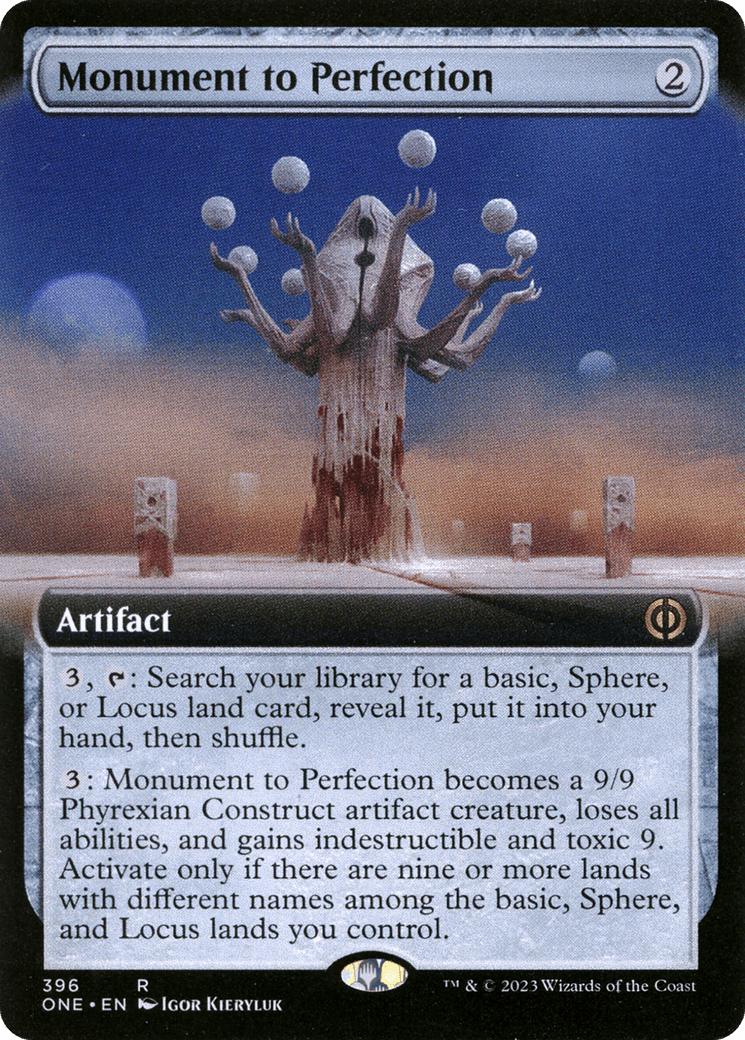 Monument to Perfection (Extended Art) [Phyrexia: All Will Be One] MTG Single Magic: The Gathering  | Multizone: Comics And Games