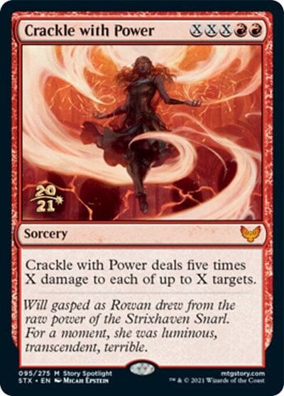 Crackle with Power [Strixhaven: School of Mages Prerelease Promos] MTG Single Magic: The Gathering  | Multizone: Comics And Games