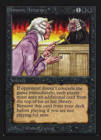 Demonic Attorney (IE) [Intl. Collectors’ Edition] MTG Single Magic: The Gathering  | Multizone: Comics And Games