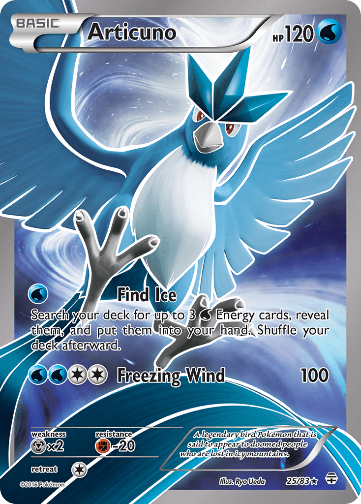 Articuno (25/83) [XY: Generations] Pokemon Single Pokémon  | Multizone: Comics And Games