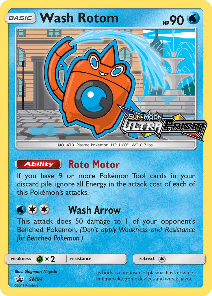 Wash Rotom (SM94) [Sun & Moon: Black Star Promos] Pokemon Single Pokémon  | Multizone: Comics And Games