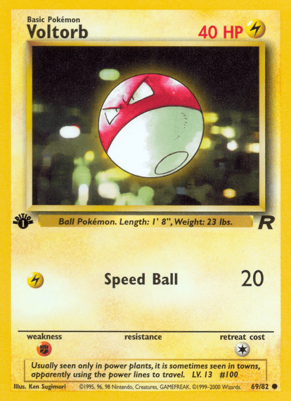 Voltorb (69/82) [Team Rocket 1st Edition] Pokemon Single Pokémon  | Multizone: Comics And Games