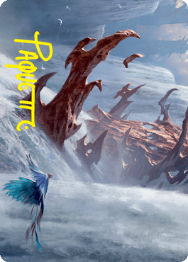 Island Art Card (Gold-Stamped Signature) [Strixhaven: School of Mages Art Series] MTG Single Magic: The Gathering  | Multizone: Comics And Games